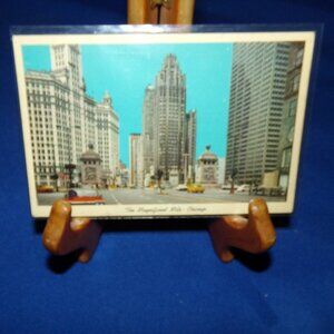 Vintage Full Color Photo Postcard Magnificent Mile - Chicago, Illinois - Used